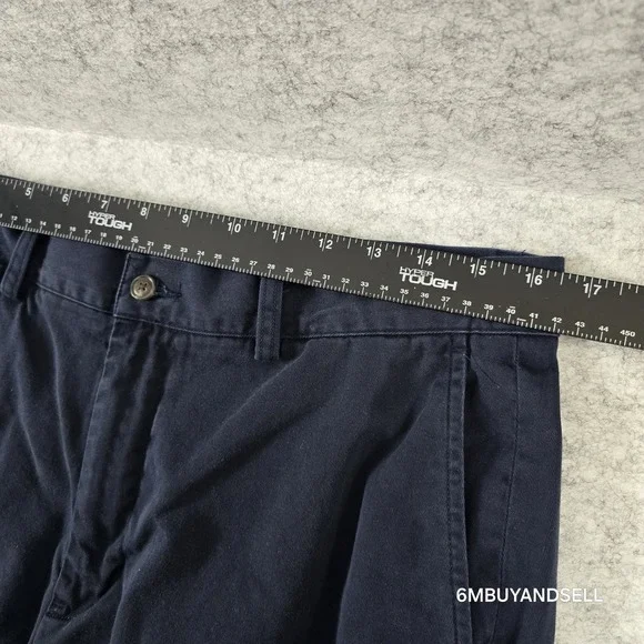 Polo Ralph Lauren Mens Classic Fit 9 Inch Chino Shorts Navy Blue Cotton Size 33 - Picture 6 of 8